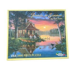 White Mountain jigsaw puzzle, Friends in Summer, 1000 pc, Fred Swan, calm